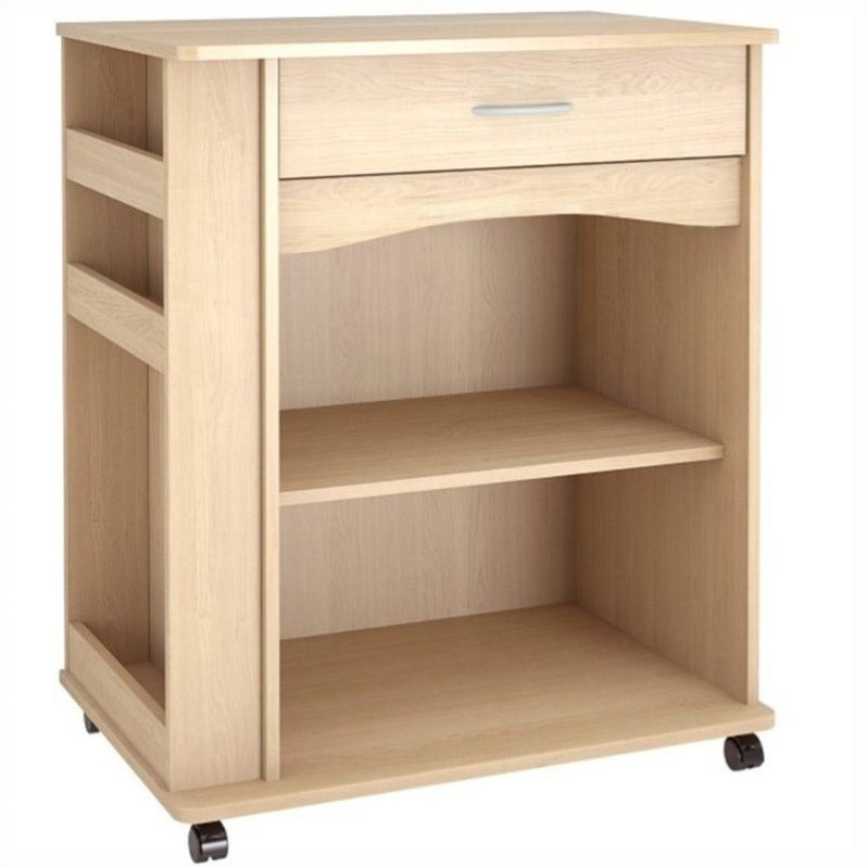 Microwave Cart In Natural Maple 597   8361 1 L 