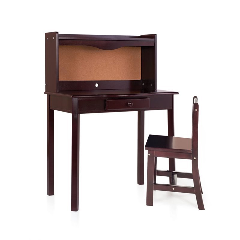 Guidecraft Classic Desk With Chair In Espresso G97305