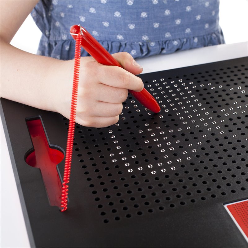 Guidecraft Manipulatives Plastic Magna Tablet with Magnetic Pen Set in Black