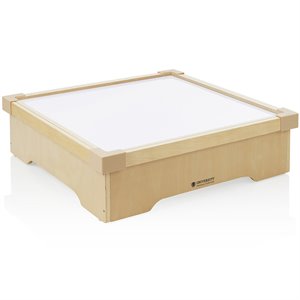 guidecraft wood tabletop lightbox with led surface in natural