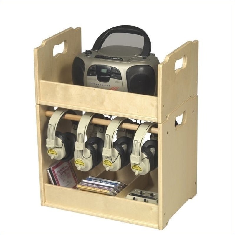 Guidecraft Stacking Audio Storage Units   G6430