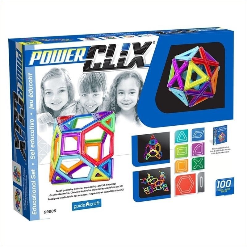 Guidecraft PowerClix 100 Piece Classroom Set   G9202