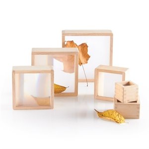 guidecraft magnification wood blocks for age 3+ in multi-color