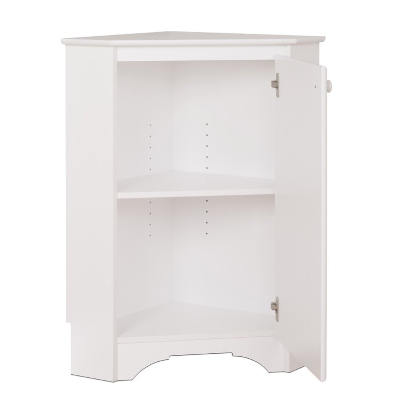 Prepac Corner Storage in Elite White Cymax Business