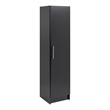 Prepac Elite 65 in. Engineered Wood Narrow Storage Cabinet in Black