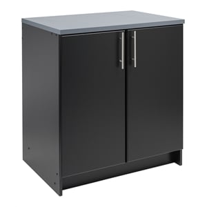 Prepac Elite 32 in. 2-Door Engineered Wood Base Cabinet in Black