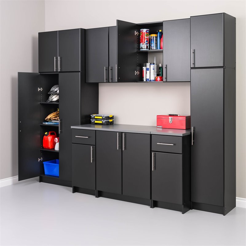 Prepac Elite 32" Storage Cabinet In Black | Cymax Business