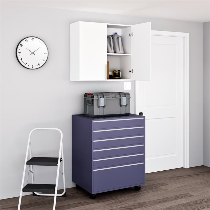 Prepac Elite 32 in. 1-Shelf Engineered Wood Wall Cabinet in White