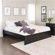 Prepac Select 4 Post King Platform Bed in Deep Black