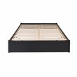 Prepac Select 4 Post King Platform Bed in Deep Black