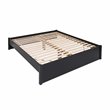 Prepac Select 4 Post King Platform Bed in Deep Black