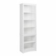 Prepac Sonoma 80 in. Tall 6-Shelf Engineered Wood Bookcase in White