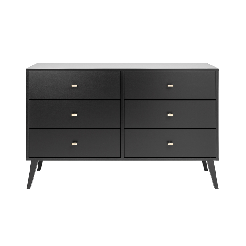 mid century dresser black Mid Century Modern Vintage American of Martinsville "Silhouette" Low Dresser  & Mirror Designed by Merton Gershun  Boston Mid Century Modern