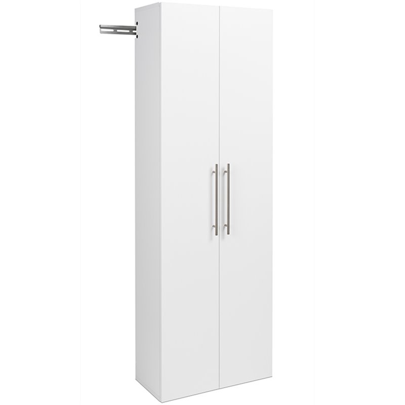 Prepac Hangups 24 Large Wall Mounted Garage Cabinet In White