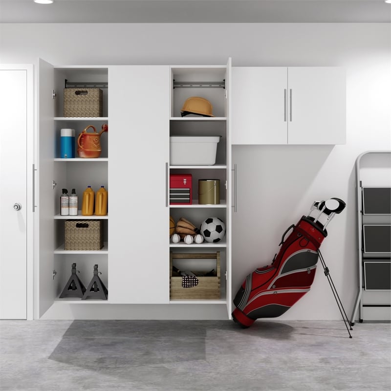 Prepac HangUps 30 in. 1-Shelf Engineered Wood Storage Cabinet in White