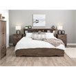 Prepac Salt Spring King Platform Storage Bed with 6 Drawers in Drifted Gray