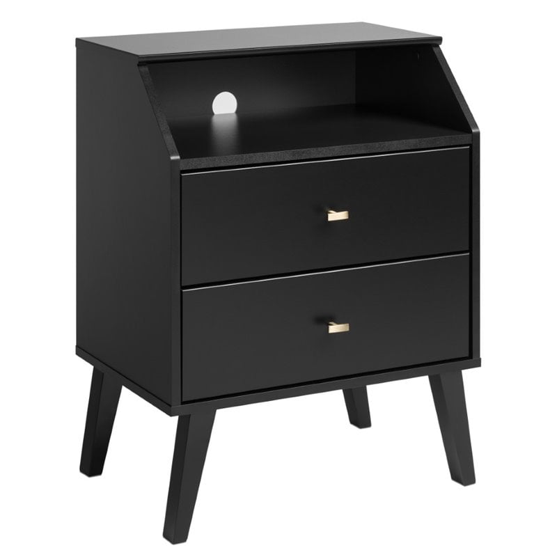 Prepac milo nightstand deals white