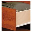 Prepac Monterey Cherry Queen Wood Platform Storage Bed 3 Piece Bedroom Set