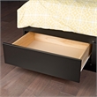 Prepac Sonoma Black Twin XL Platform Storage Bed with Drawers