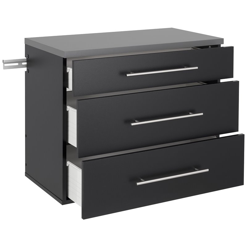 Prepac HangUps 3-Drawer 30" Base Storage Cabinet - Thumbnail 3