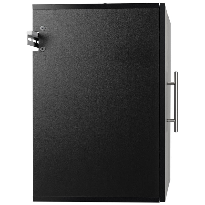 Prepac HangUps 30 in. 1-Shelf Engineered Wood Storage Cabinet in Black