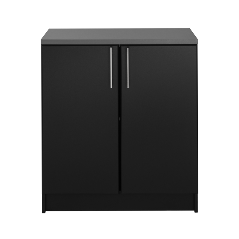 96 Elite with 6 Storage Cabinet Set Black - Prepac