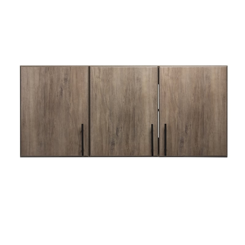 Prepac Elite 54 Inch Drifted Gray Engineered Wood Wall Cabinet ...