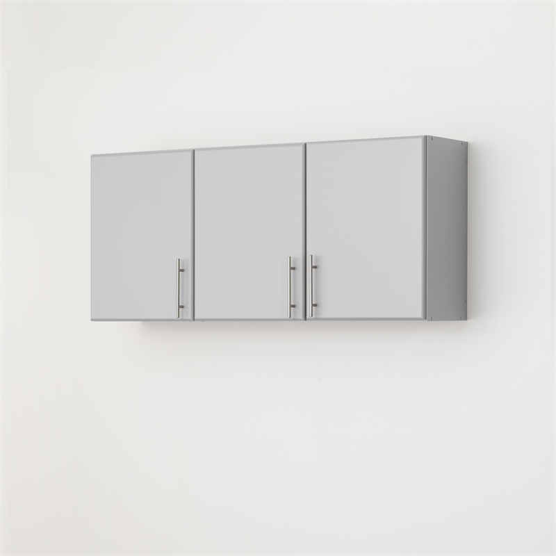 Prepac Elite 54 inch Light Gray Engineered Wood Wall Cabinet