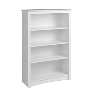 Prepac Sonoma 48 in. Tall 4-Shelf Engineered Wood Standard Bookcase in White