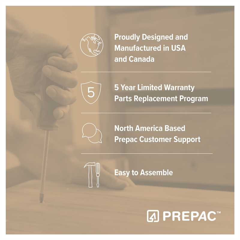 Prepac Yaletown 79.5 in. Tall 6-Shelf Engineered Wood Bookcase in Natural Oak