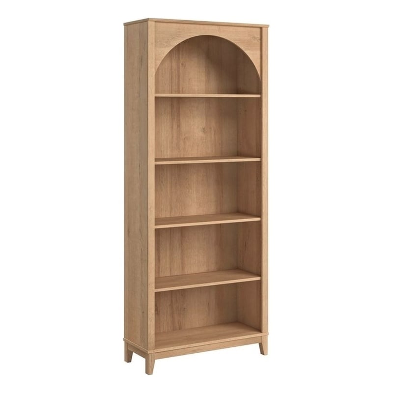 Prepac Ark 78" Tall 5-Tier Arched Bookcase - Thumbnail 5