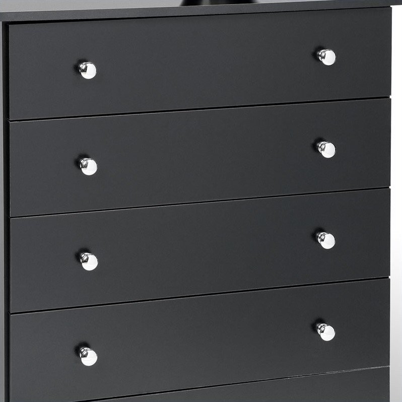 5 Drawer Chest in Black BEP30385LT