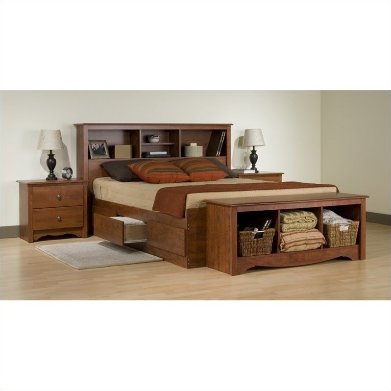 Cherry Cubby Storage Bench CSC4820