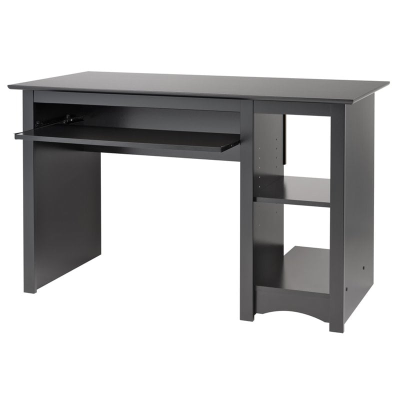 Prepac Sonoma Small Wood Laminate Computer Desk In Black Bdd 2948