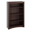 Prepac Sonoma 48 in. Tall 4-Shelf Engineered Wood Standard Bookcase in Espresso