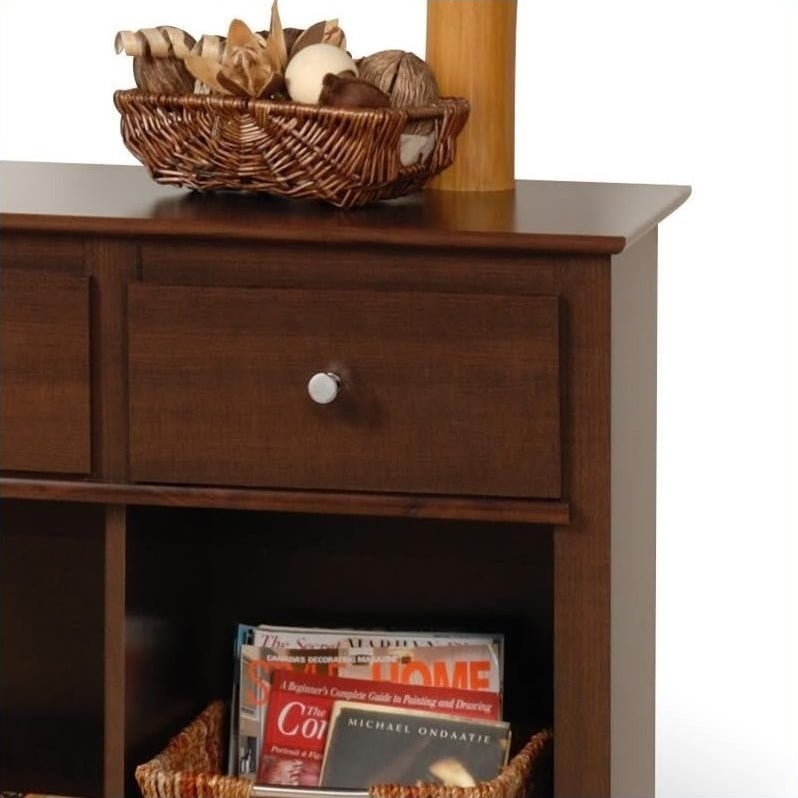 Prepac 3 Drawer Console Table in Espresso Finish ELC4830K