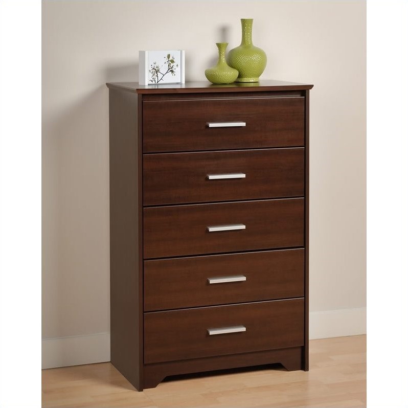 5 Drawer Chest in Espresso Finish ECH5500K