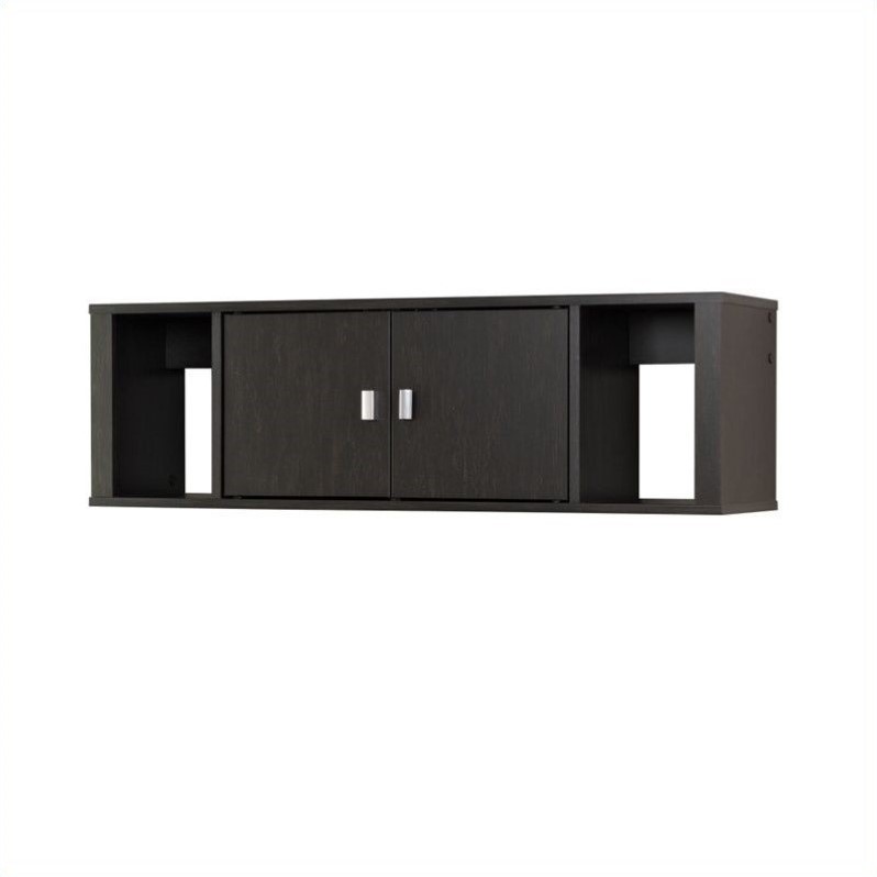 Prepac Designer Floating Hutch Black Hsuw 0502 1