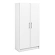 Prepac Elite 65 in. Engineered Wood Storage Cabinet in White