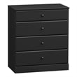 Prepac Astrid 4 Drawer Chest in Black