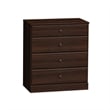Prepac Astrid 4 Drawer Chest in Espresso