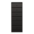 Prepac Astrid 6 Drawer Lingerie Chest in Black