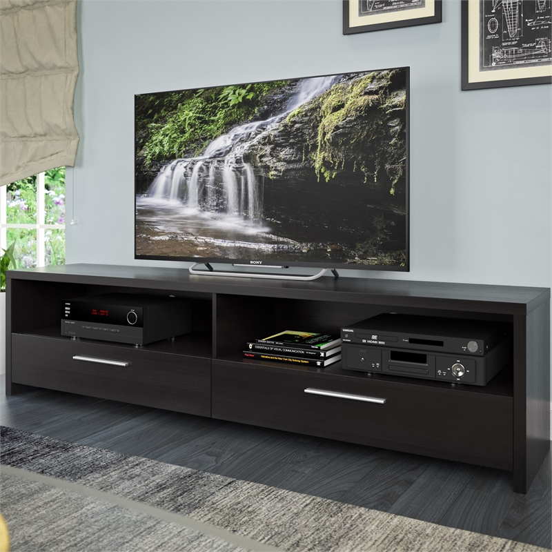 CorLiving Fernbrook Black TV Stand For TVs up to 95" Cymax Business