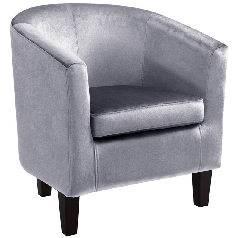 silver grey tub chair