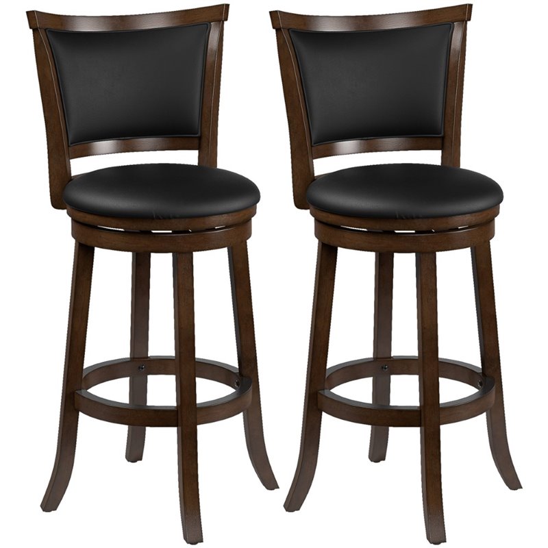 Corliving Bar Height Espresso Stained, How To Stain Wood Bar Stools