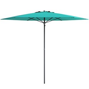 CorLiving 7.5ft UV Resistant Turquoise Blue Fabric Beach/Patio Umbrella