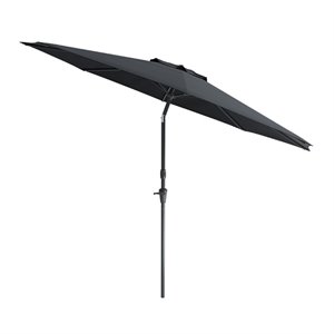 corliving uv and wind resistant tilting patio umbrella