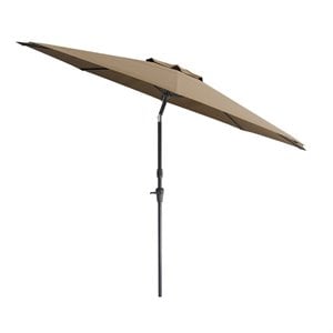 corliving uv and wind resistant tilting patio umbrella