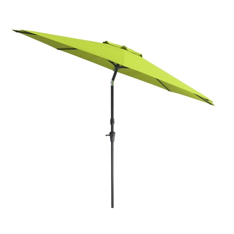 Corliving Wind Resistant Tilting 10 Patio Umbrella In Green Ppu 740 U