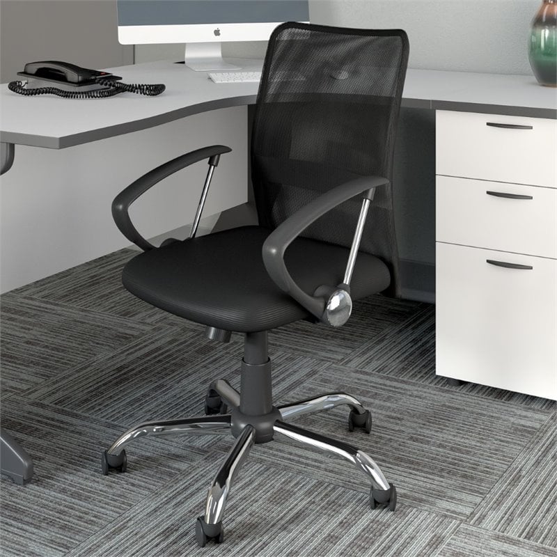 CorLiving Workspace Office Chair with Contoured Black Mesh Back